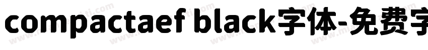 compactaef black字体字体转换
